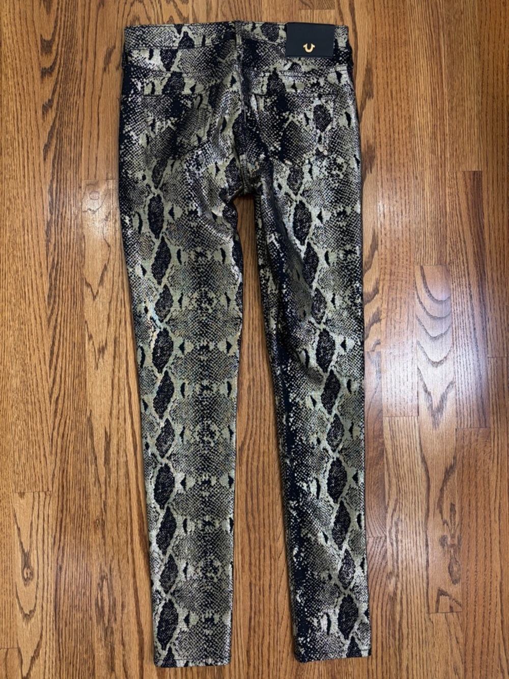 True Religion The Runway Moto Legging Halle Mid-Rise Super Skinny Snake (26) - Picture 4 of 13